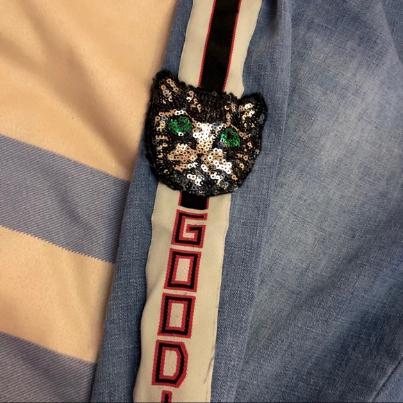 vintage elastic waist jeans with side design 🦋 - Picture 4 of 4